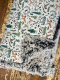 Adult Hunting Minky Fur Blanket