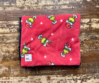 Fleece Grinch Fur Car Seat Blanket