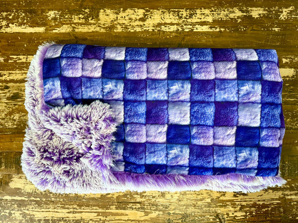 Toddler Purple Minky Fur Blanket