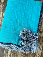 Toddler Teal Embrace and Fur Blanket