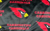 SALE Travel Carrington Cardinals Minky Fur Blanket