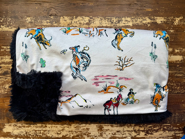 Toddler Rodeo Minky Fur Blanket