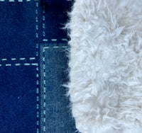 Adult Jean Patchwork Fur Blanket