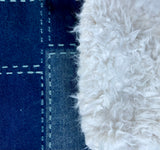 Adult Jean Patchwork Fur Blanket