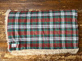Adult Plaid Flannel Fur Blanket
