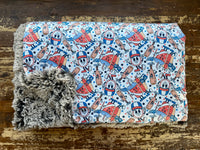 Adult Baseball Vibes Minky Fur Blanket