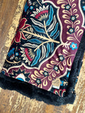 Adult Midnight Minky Fur Blanket
