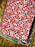 Adult Red Hearts Minky Fur Blanket