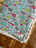 Adult Christmas Trees Minky Fur Blanket