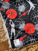 Basketball Minky Fur Car seat Blanket