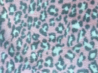 Adult Pink Leopard Minky on Minky Blanket