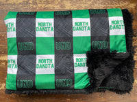 Adult University of North Dakota Minky Fur Blanket