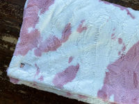 Adult Pink Cowhide Minky on Minky Blanket