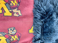 Travel University of Minnesota Minky Fur Blanket
