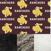 Adult Powers Lake Ranchers Minky Fur Blanket