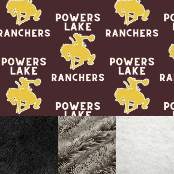 Travel Powers Lake Ranchers Minky Fur Blanket