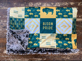 Adult Bison Pride Minky Fur Blanket