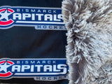 Adult Capital Hockey Minky Fur Blanket