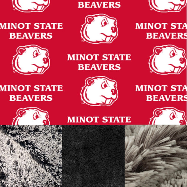 Adult Minot State Minky Fur Blanket
